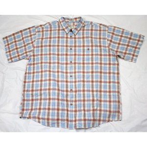 Orvis Mens Short Sleeve Button Front Shirt Size 2XL‎